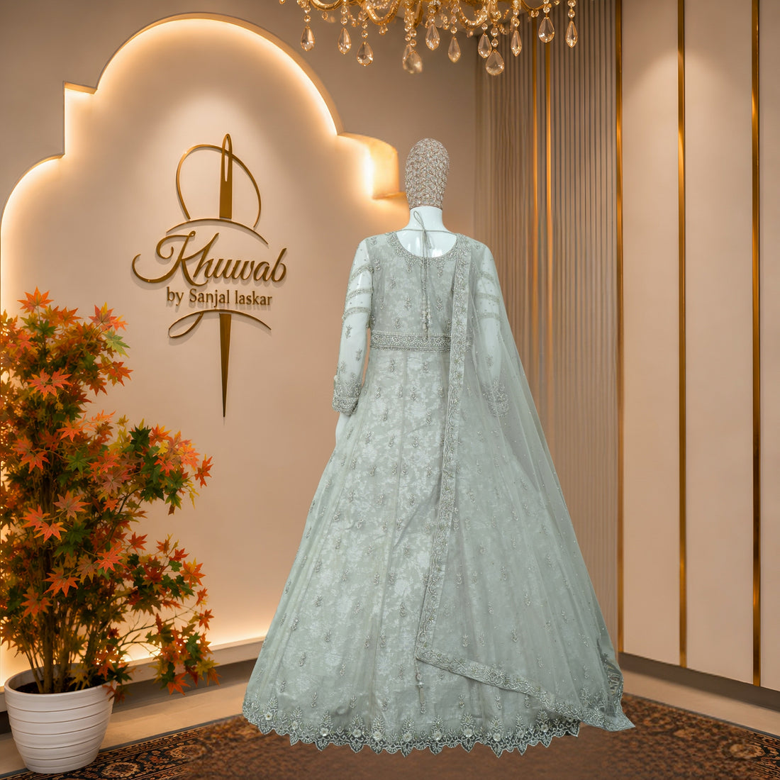 Silver Mist Bridal Gown