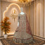 Antique Rose Mughal Bridal Lehenga with Jaal & Floral Motif Work