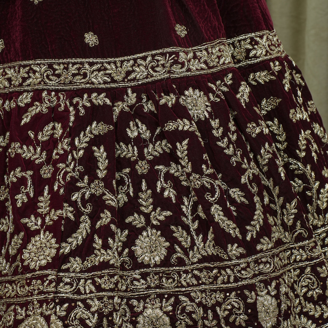Deep Wine Bridal Lehenga